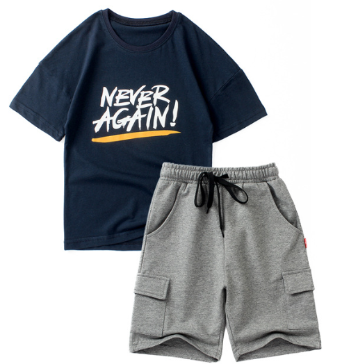 Breathable pure cotton childrens knitted clothing for ages 12 and up