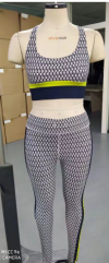 High-waist hip lift yoga pants and supportive sports bra set