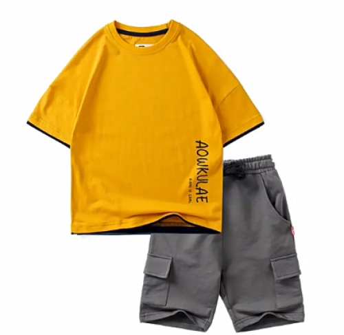 Breathable pure cotton childrens knitted clothing for ages 12 and up